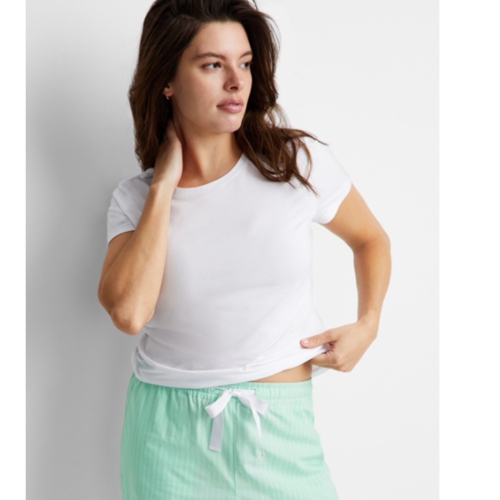 State of Day Women's Cotton Blend Short-Sleeve Sleep Tee  NWT